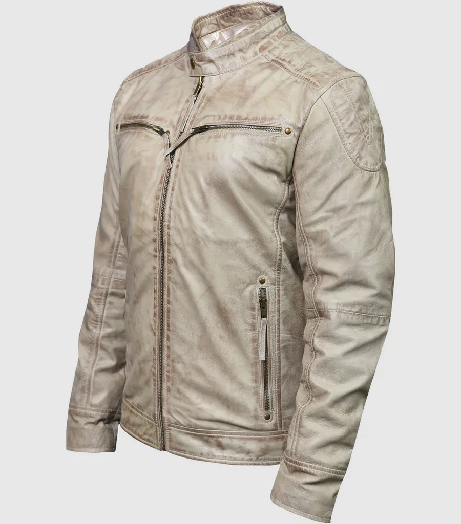 Vintage Off-White Waxed Jacket