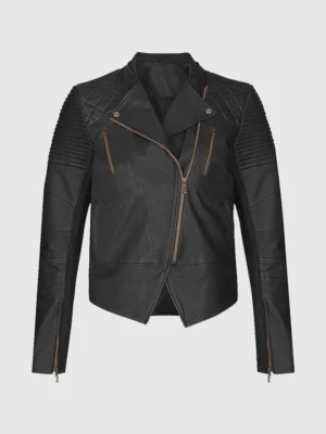Custom Women’s Leather Biker Jacket Handmade