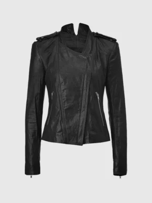 Custom Women’s Leather Biker Jacket