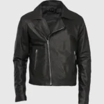 Iron Rider Men's Black Leather Jacket