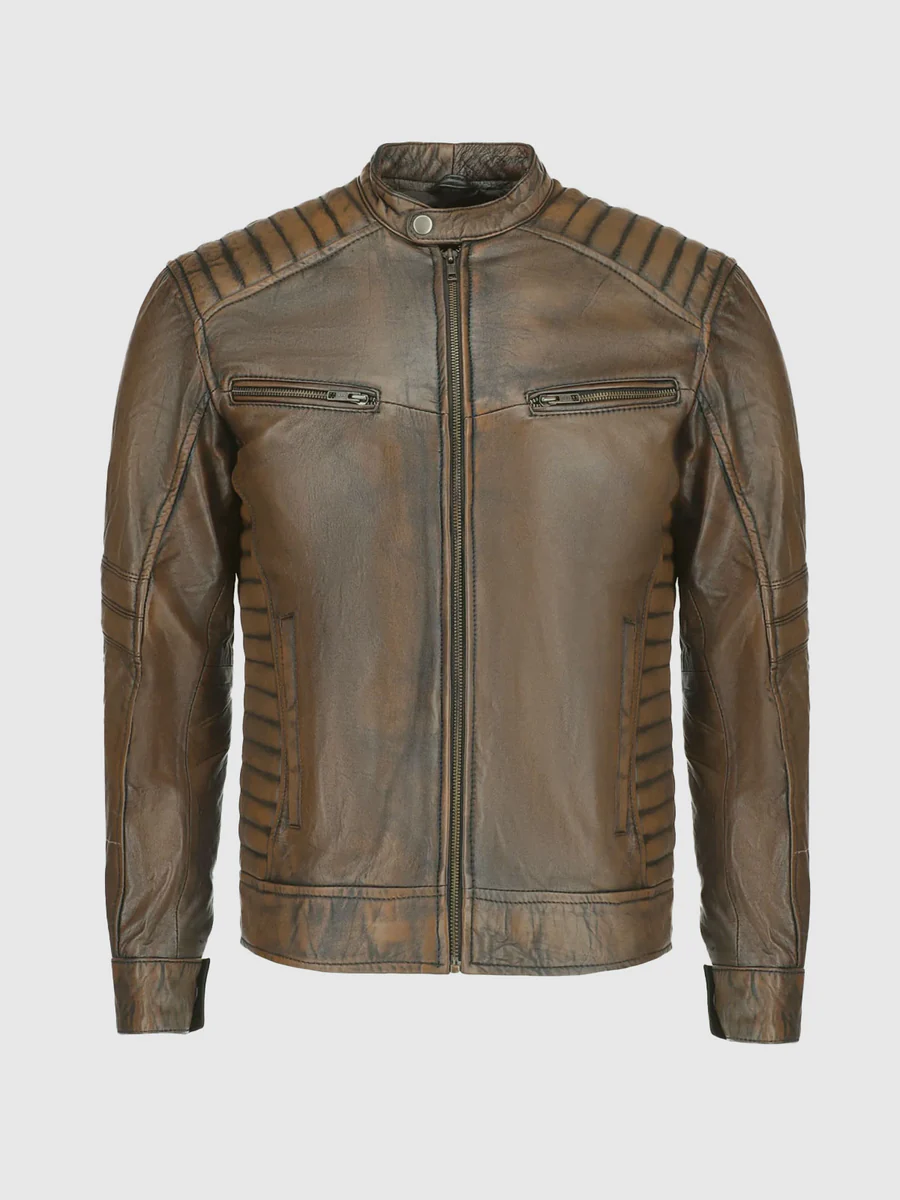 Heritage Luxe Men's Waxed Leather Jacket Heritage Luxe Men's Waxed Leather Jacket