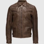Iron Shade Men's Brown Leather Jacket