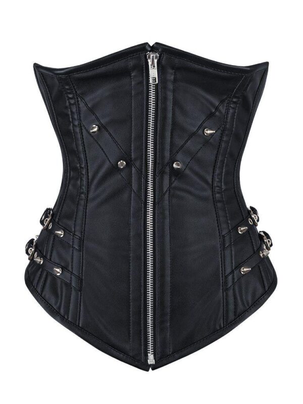 Chelsea Faux Leather Longline Underbust Corset