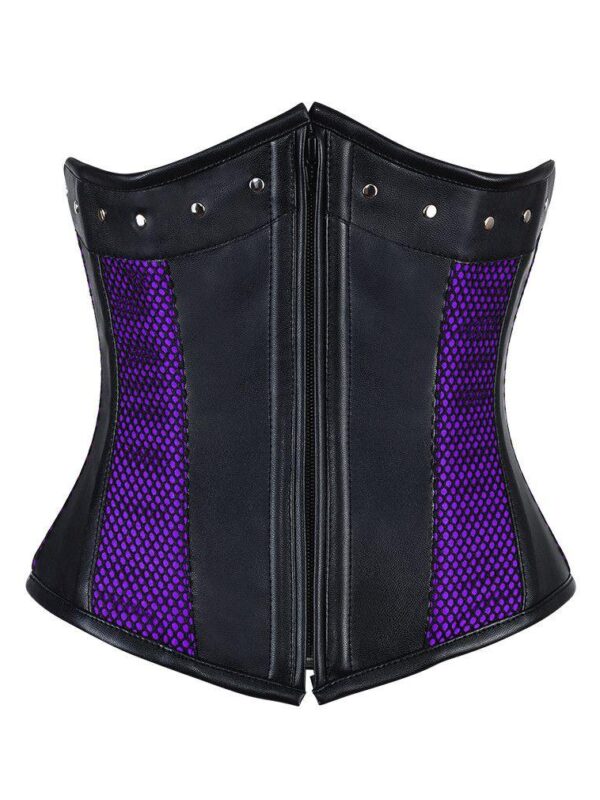 Murphy Faux Leather Gothic Underbust Corset
