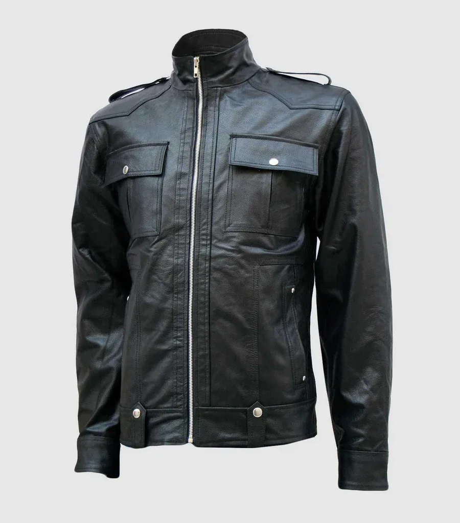 Biker Black Men's Designer Leather Jacket