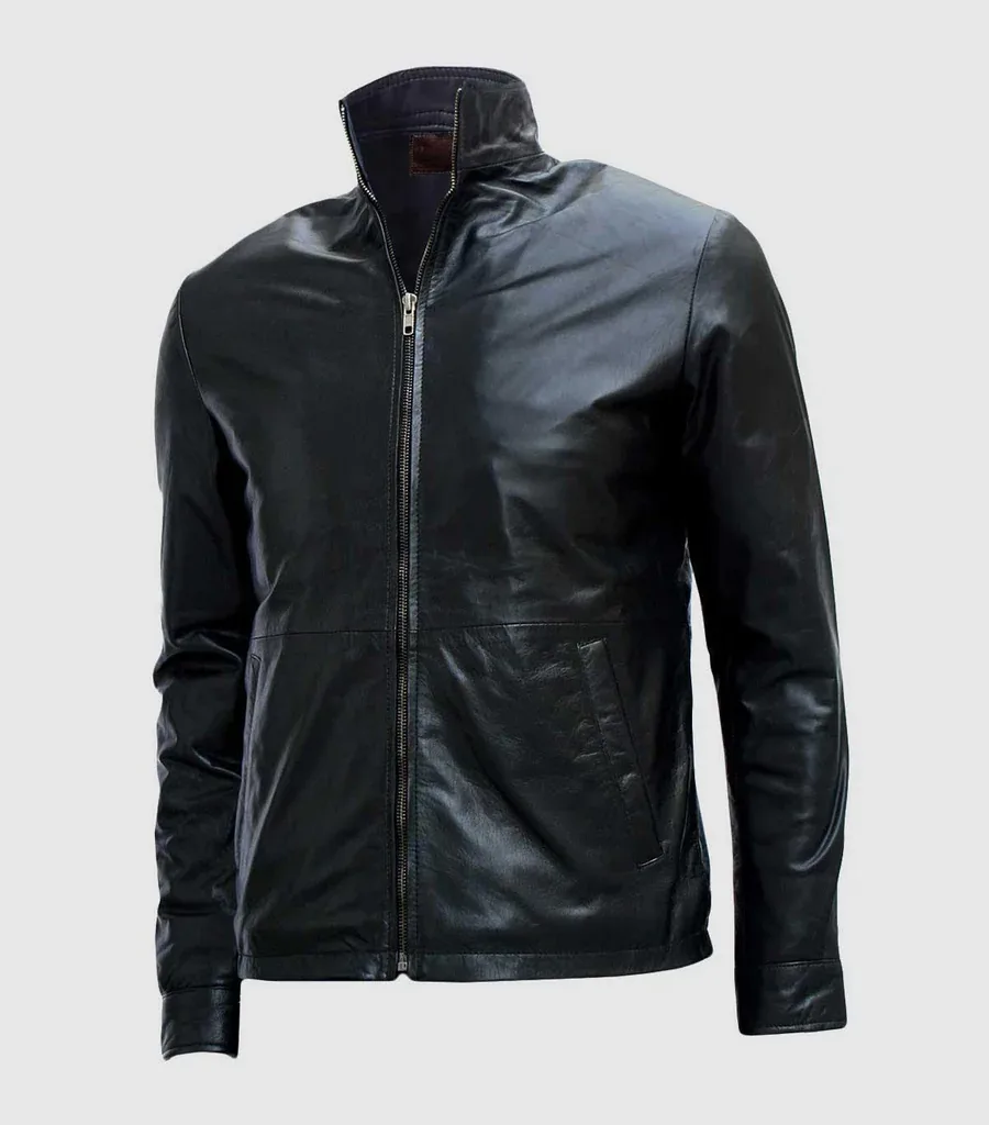 Black Biker Leather Jacket