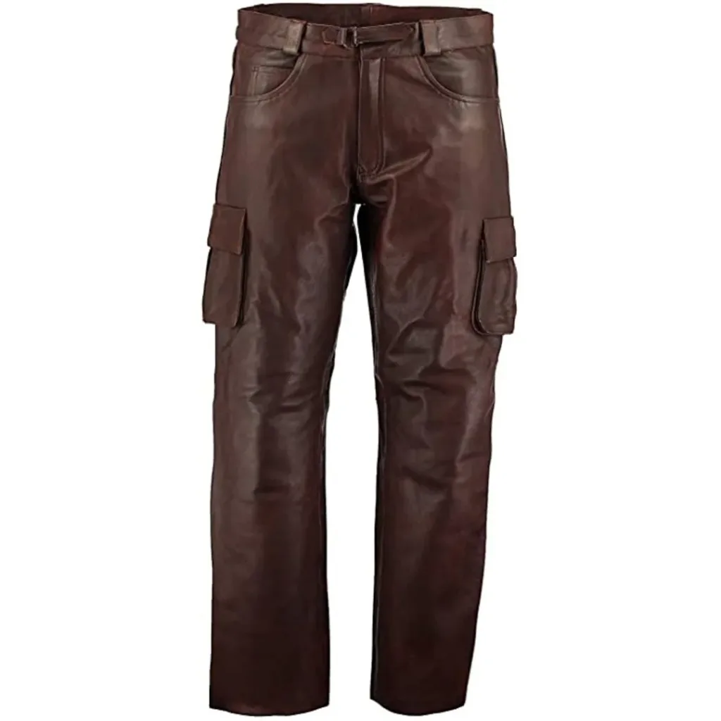 Custom Leather Combat Cargo Pants