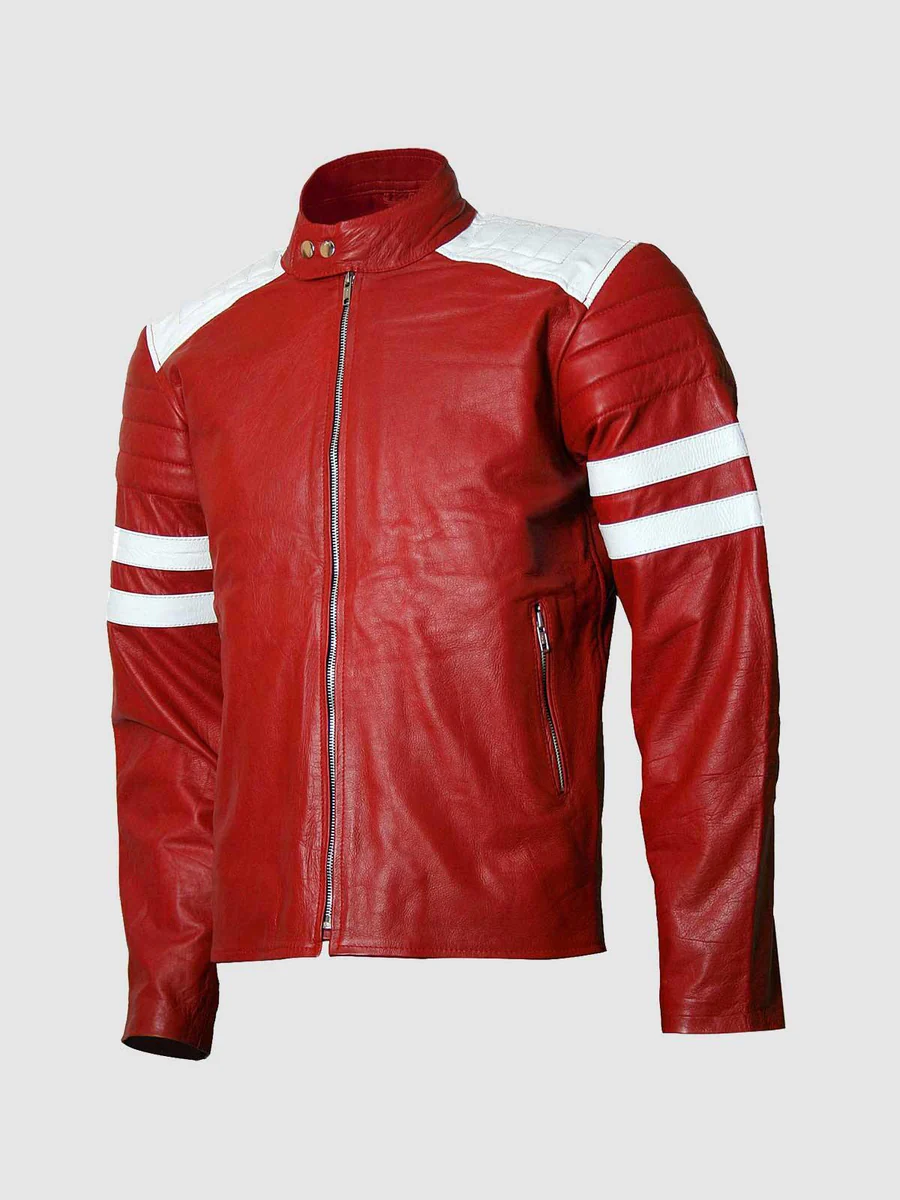 Red & White Leather Jacket Red & White Leather Jacket