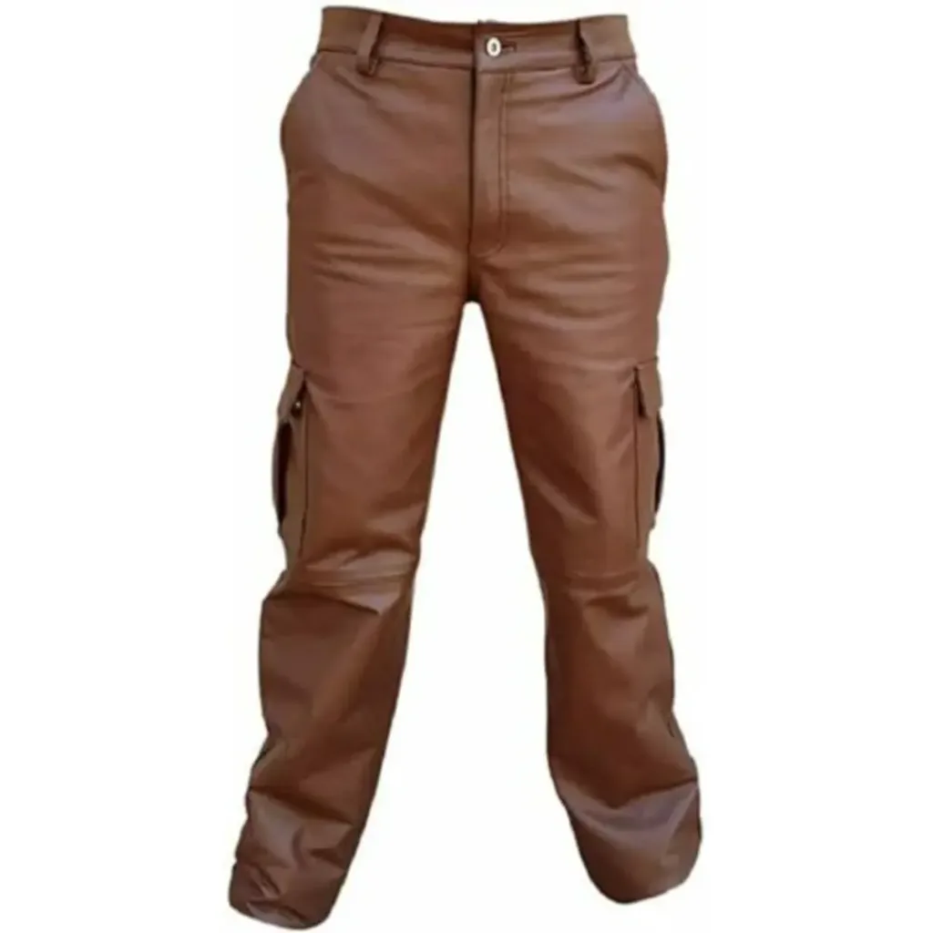Custom Leather Cargo Pants