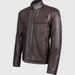 Chocolate Brown Leather Jacket Men