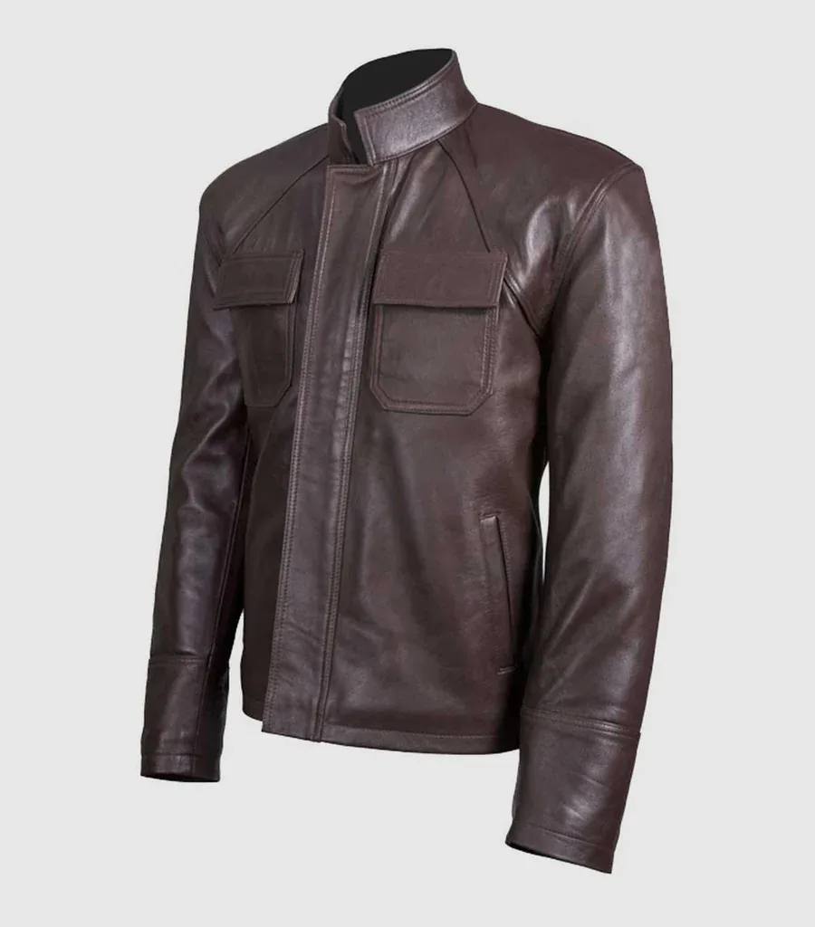 Chocolate Brown Leather Jacket Men