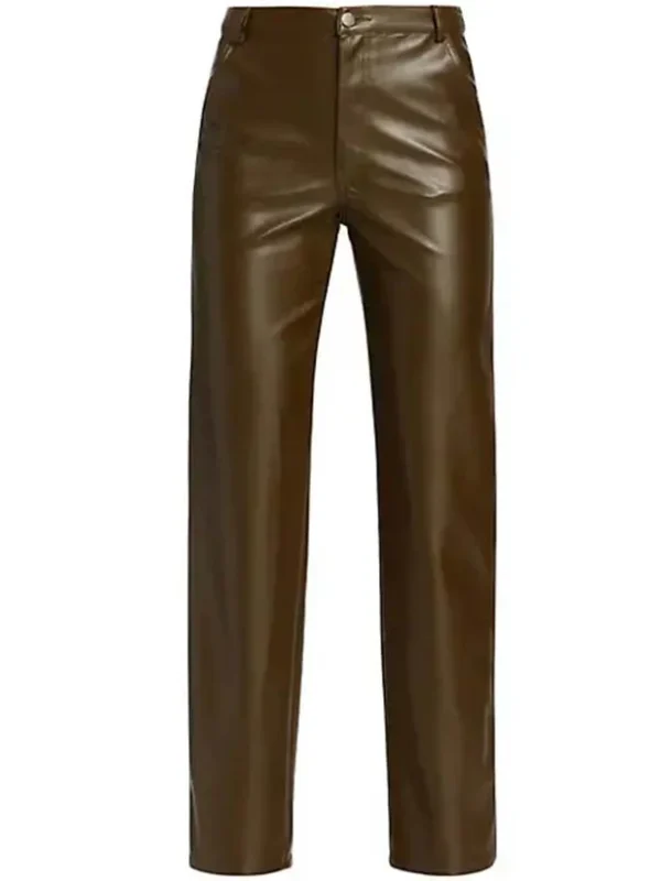 Custom Straight Leg Leather Pants
