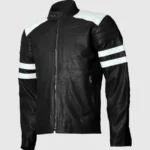 Black & White Leather Jacket