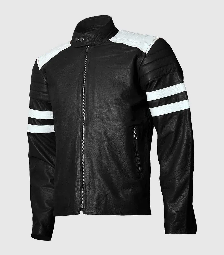 Black & White Leather Jacket