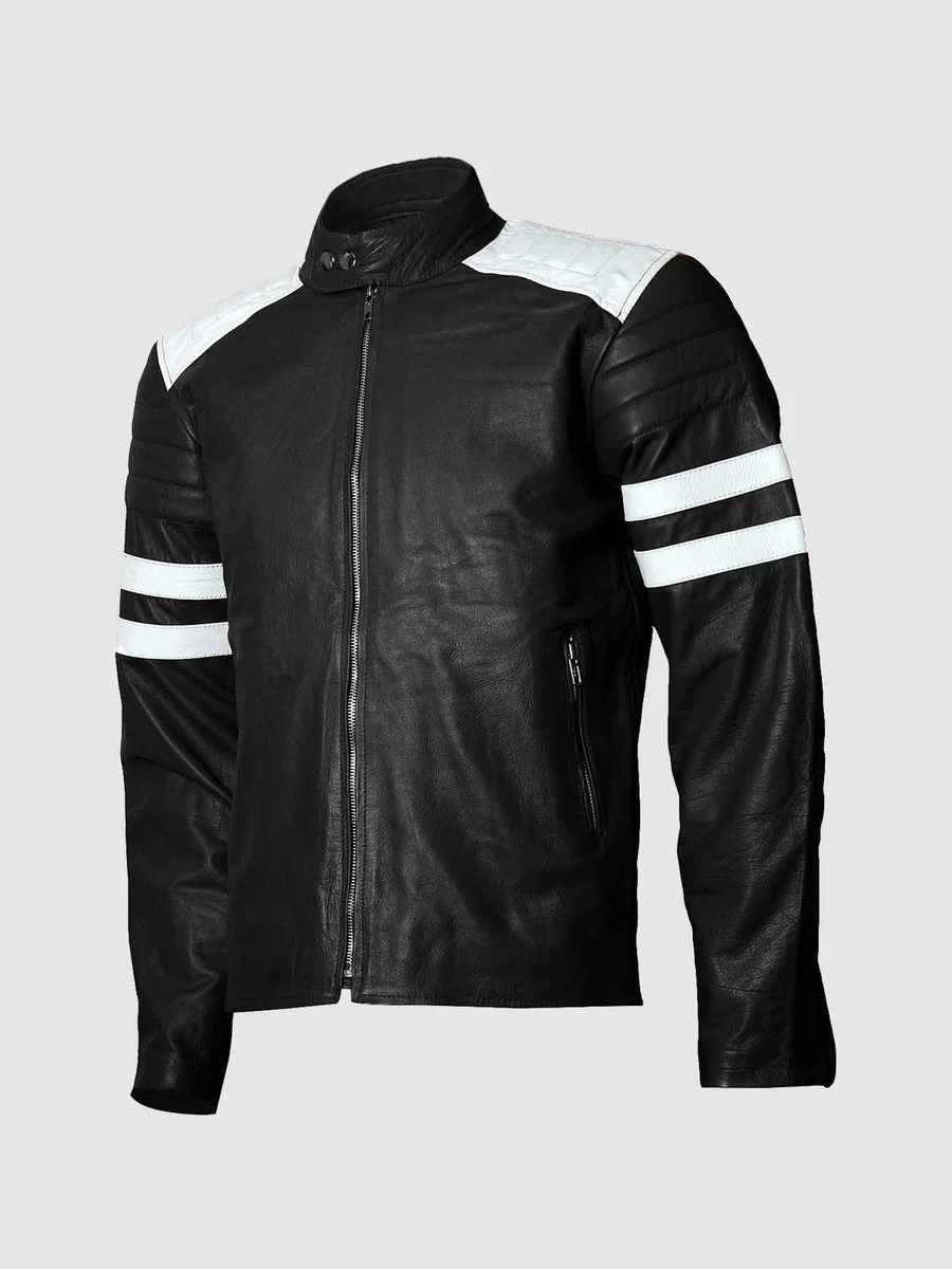 Black & White Leather Jacket