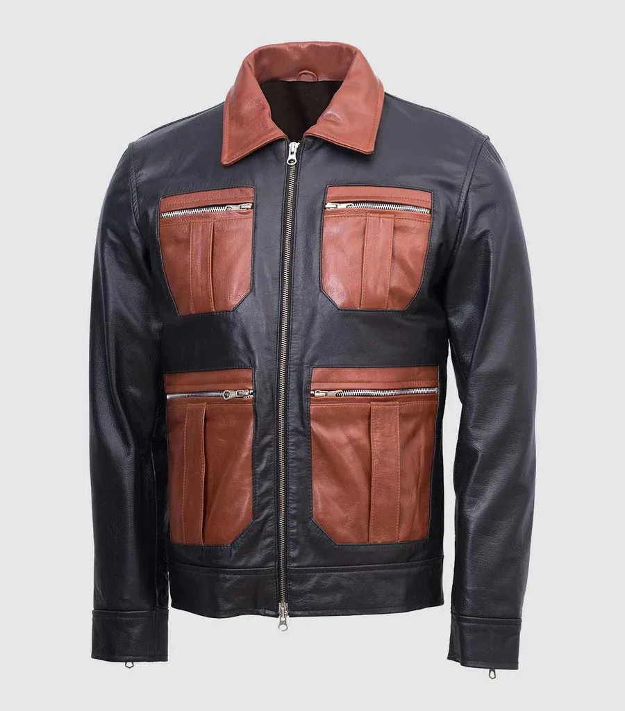 Guarda Vintage Stylish Biker Leather Jacket Men