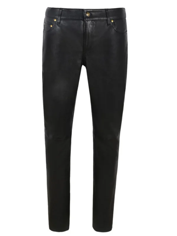Custom Classic Five Pocket Leather Pants