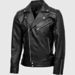 Quilted Biker Leather Jacket