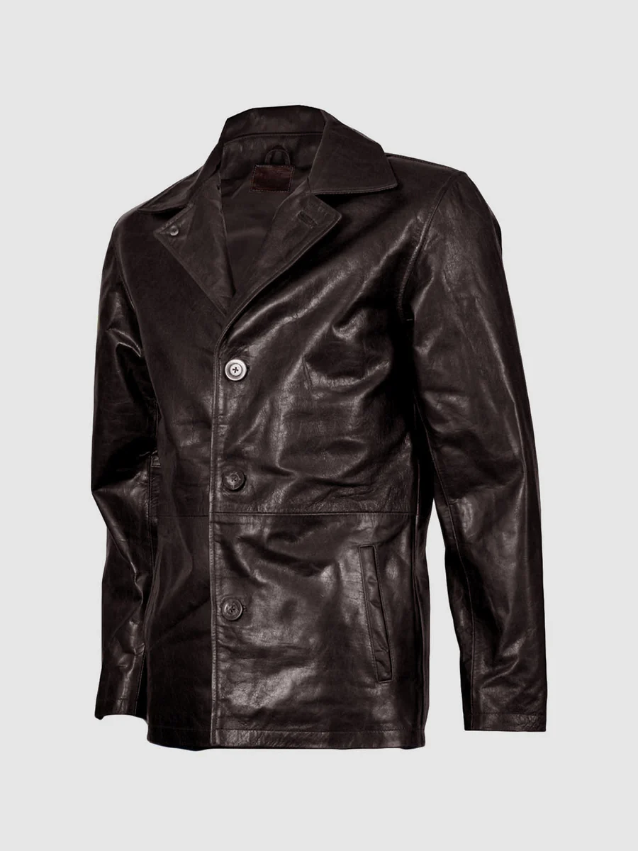 Men's Beautiful Brown Leather Blazer Men's Beautiful Brown Leather Blazer