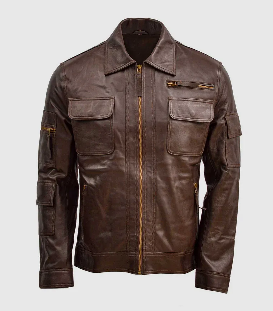 Brown Sheep Leather Jacket