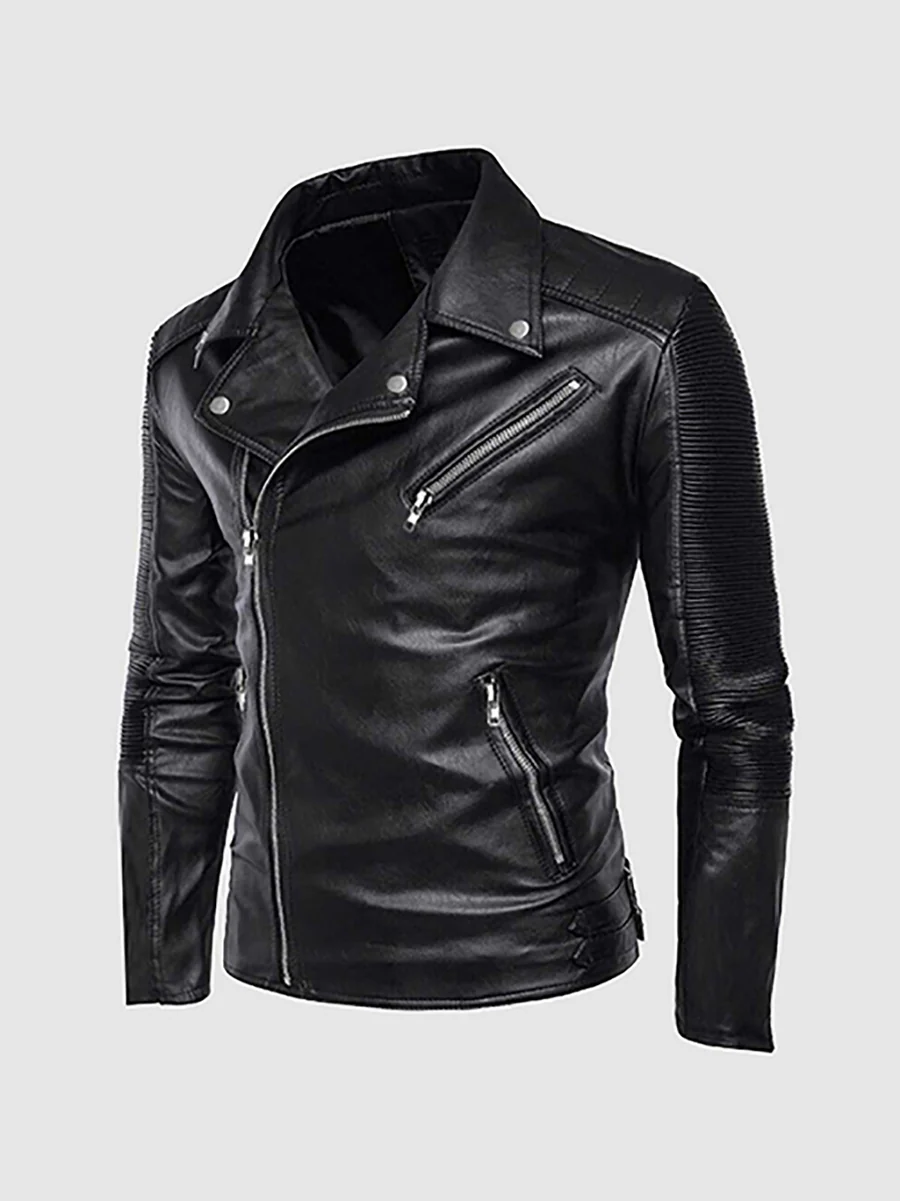Retro Leather Motorcycle Jacket