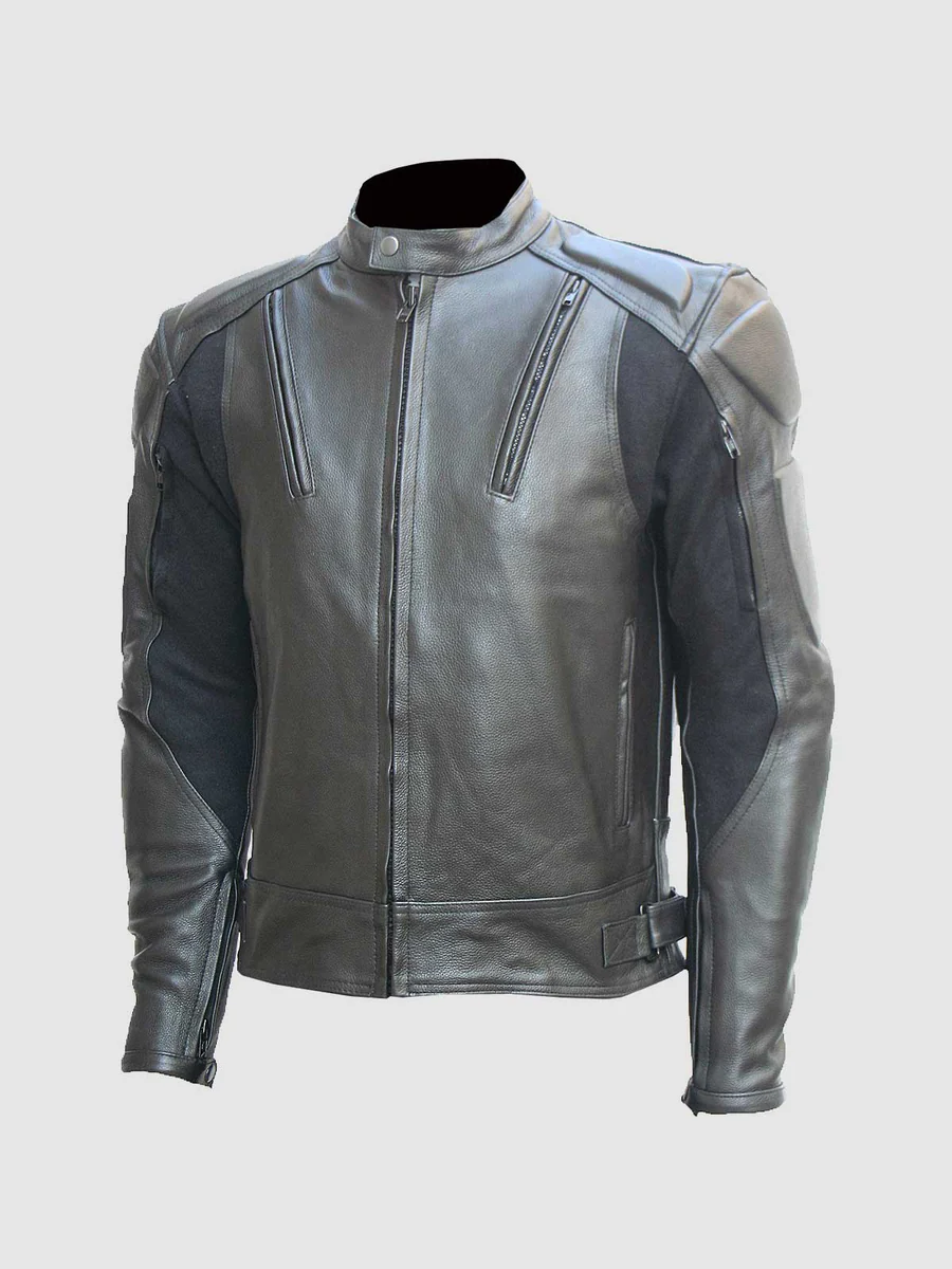 Protective Men’s Black Leather Motorcycle Jacket Protective Men’s Black Leather Motorcycle Jacket