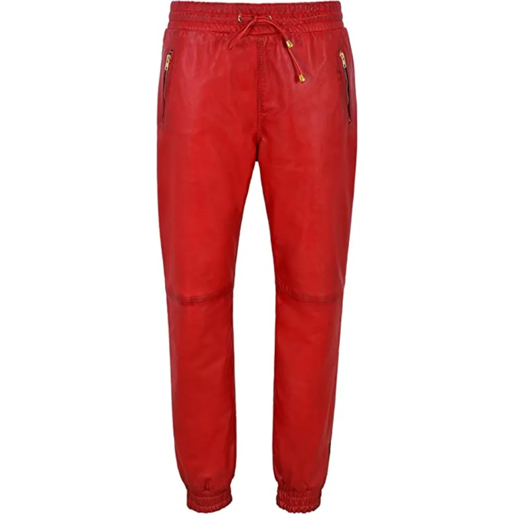 Custom Statement Leather Jogger Pants