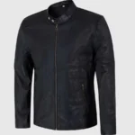 Cafe Racer Sheep Leather Jacket