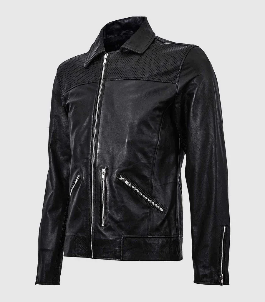 Summer Jacket - Retro Racing Jacket in Black
