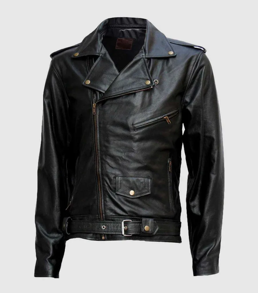 Black Leather Motorcycle Jacket