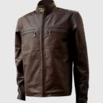 Vintage Brown Leather Jacket