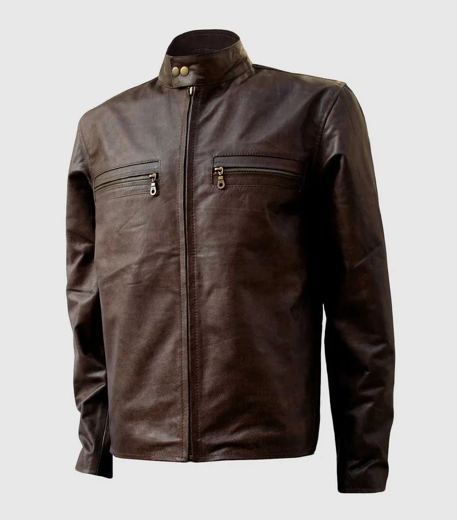 Vintage Brown Leather Jacket