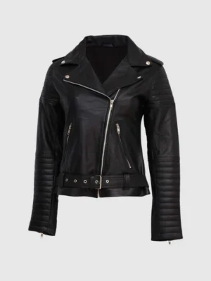 Custom Padded Women’s Leather Biker Jacket