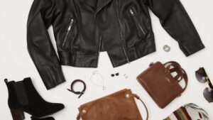 Accessories that complete your leather jacket outfit.