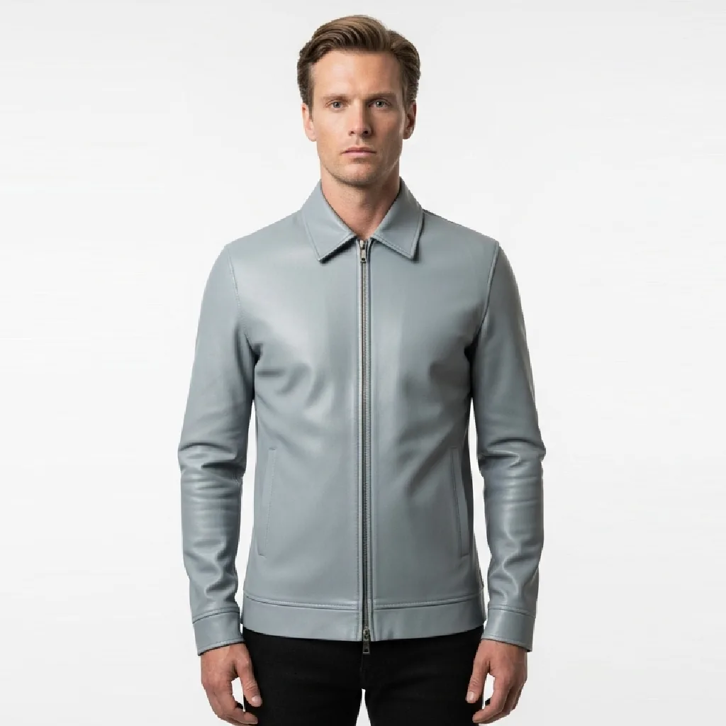 Custom Precision Zip Leather Shirt