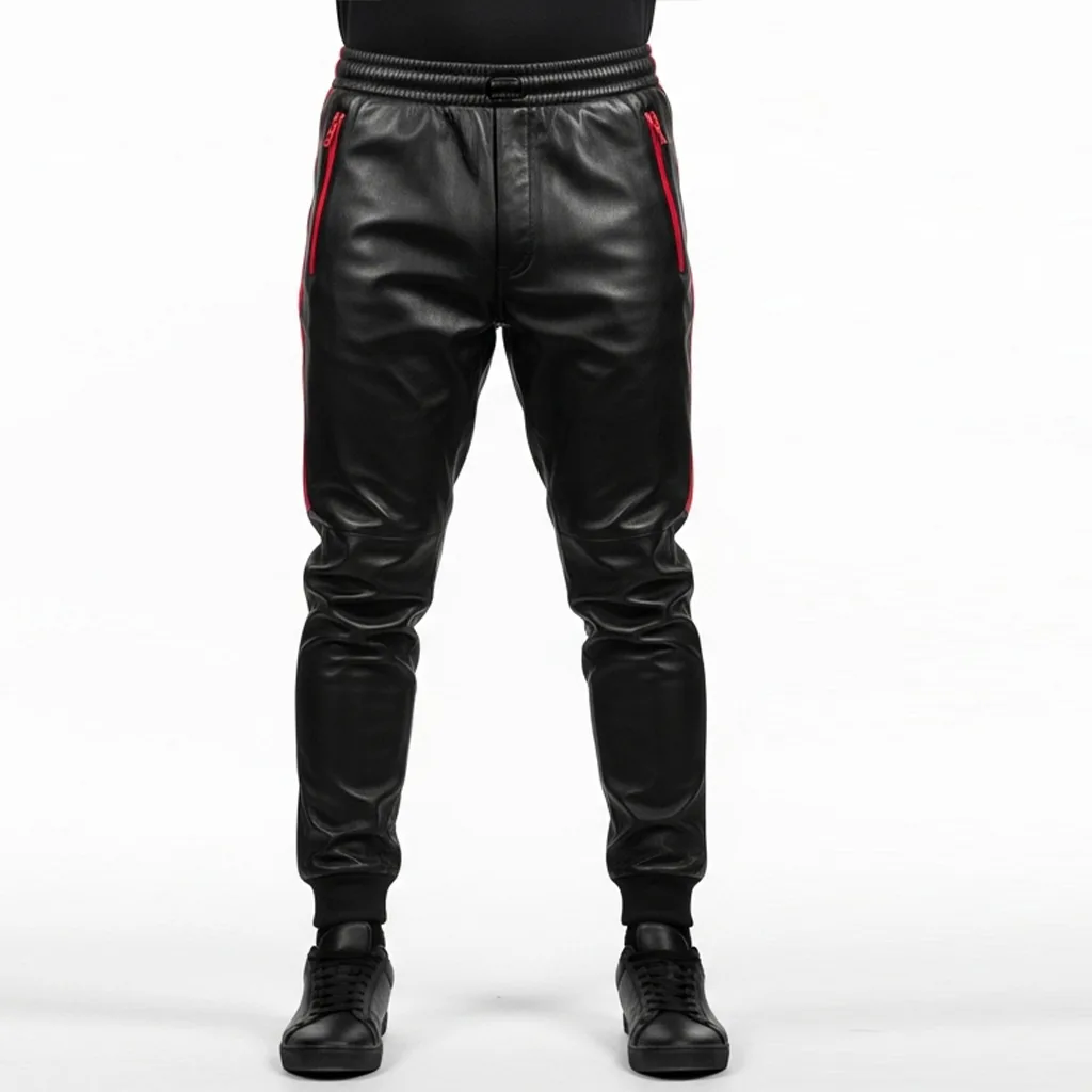 Custom Leather Jogger Pants