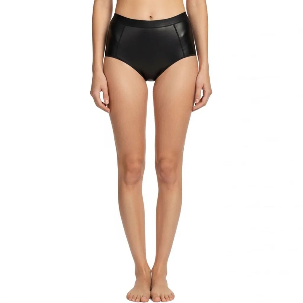 black high waist briefs noir femme front view black high waist briefs noir femme front view