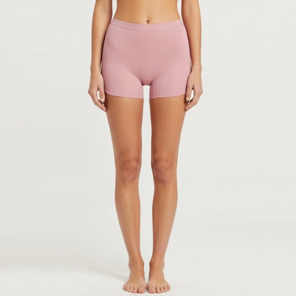 seamless comfort shorts rose quartz front view