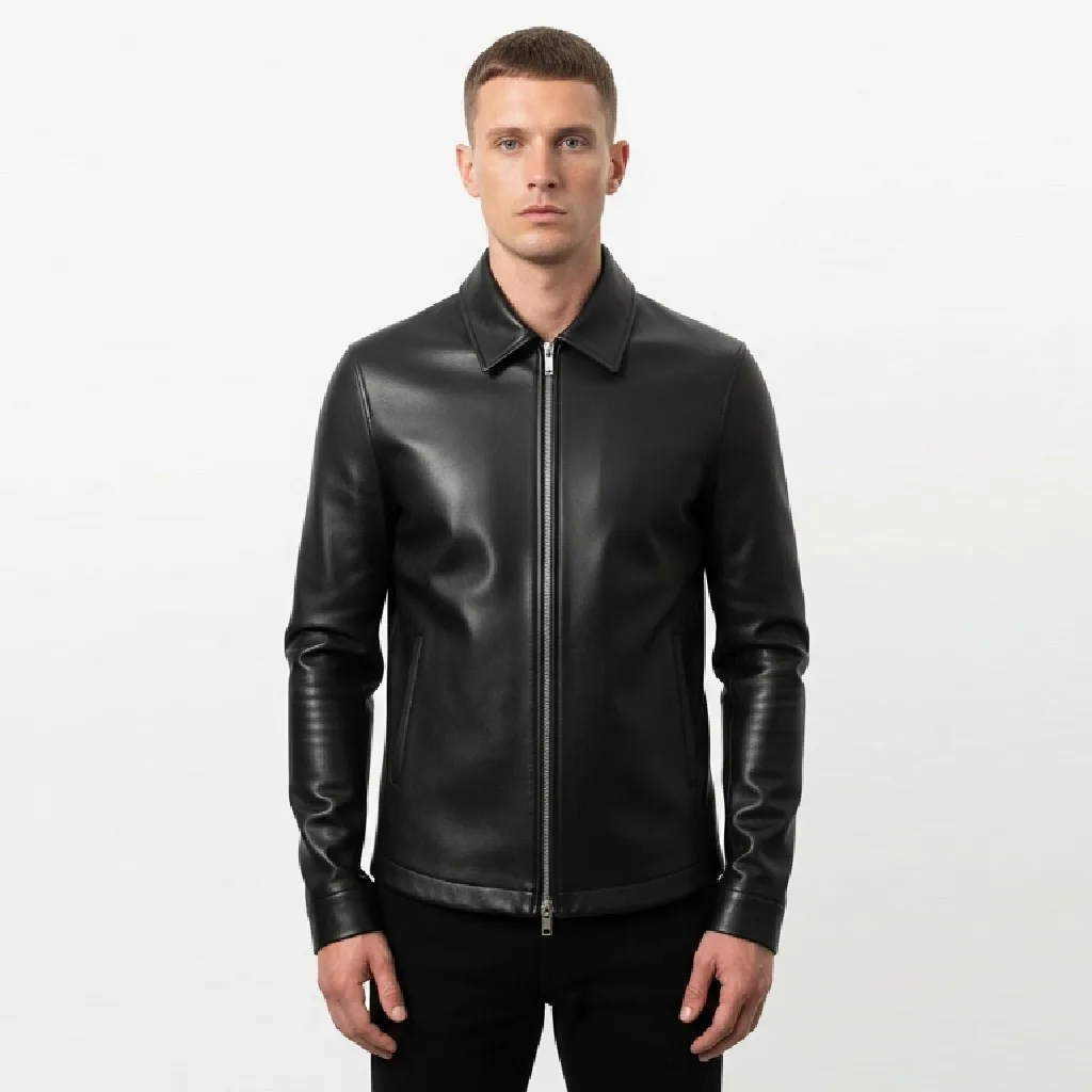 Custom Track Style Leather Shirt