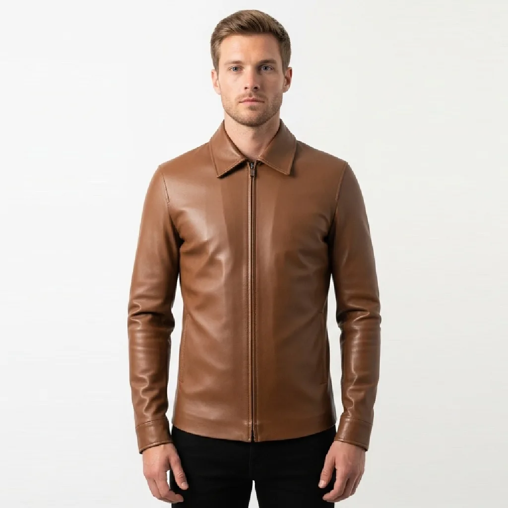 Custom Leather Heritage Shirt for Men